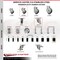 Service Caster 3.5 Inch 316SS Thermoplastic Rubber 1-7/8 Inch Stem Caster Lock Brake SCC, 2PK SCC-SS316TTLEX20S3514-TPRB-2-S-2-178 - alternate 2